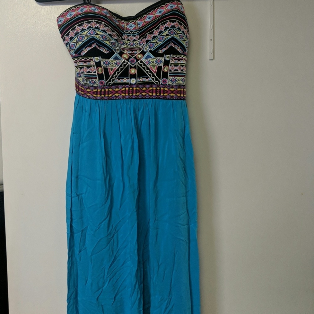 Embroidered maxi dress